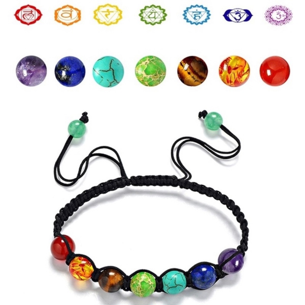 1️⃣Left! NEW 7Chakra Healing Balance Bead Bracelet - Picture 4 of 8